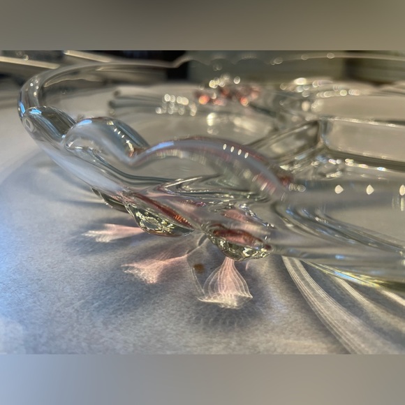 Vintage Mikasa Tivoli Pink Tulip
Glass Serving Dish Walther Crystal
Compartment - Picture 2 of 4